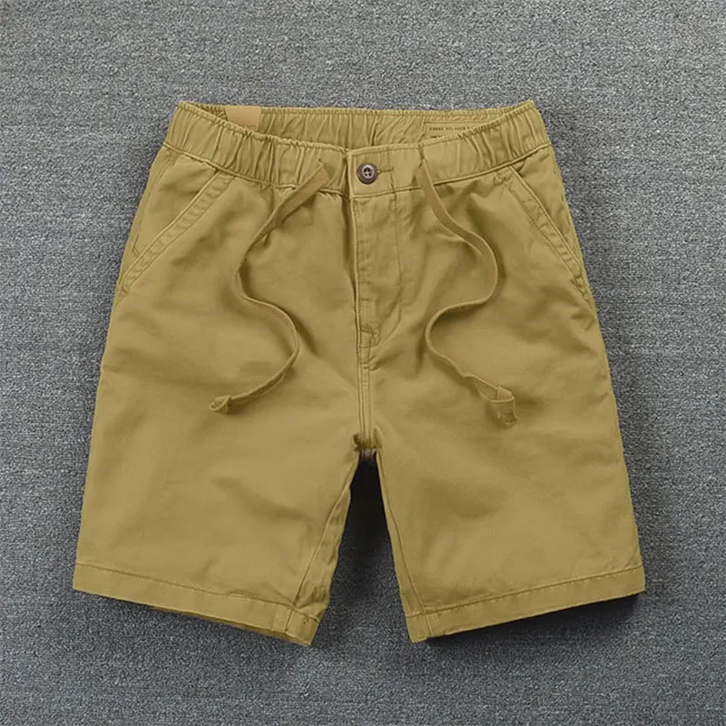 Men's Summer Short Shorts 5 Part Casual Shorts Work Trousers Men Solid Color Bermudas Men Short Lightweight Thin