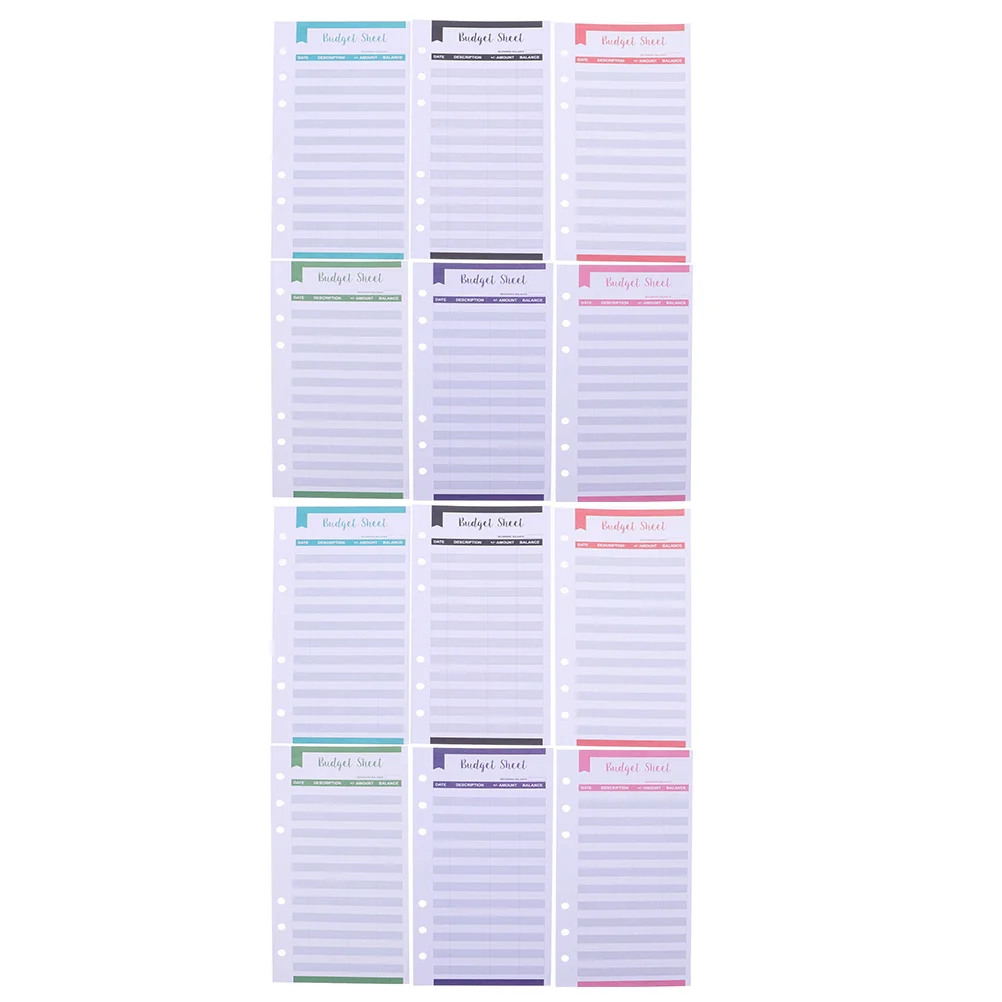 

Budget Cash Sheet Planner Money Sheets Inserts Paper Binder Envelopes Expense Organizer Wallet Daily Refill Budgeting Envelope