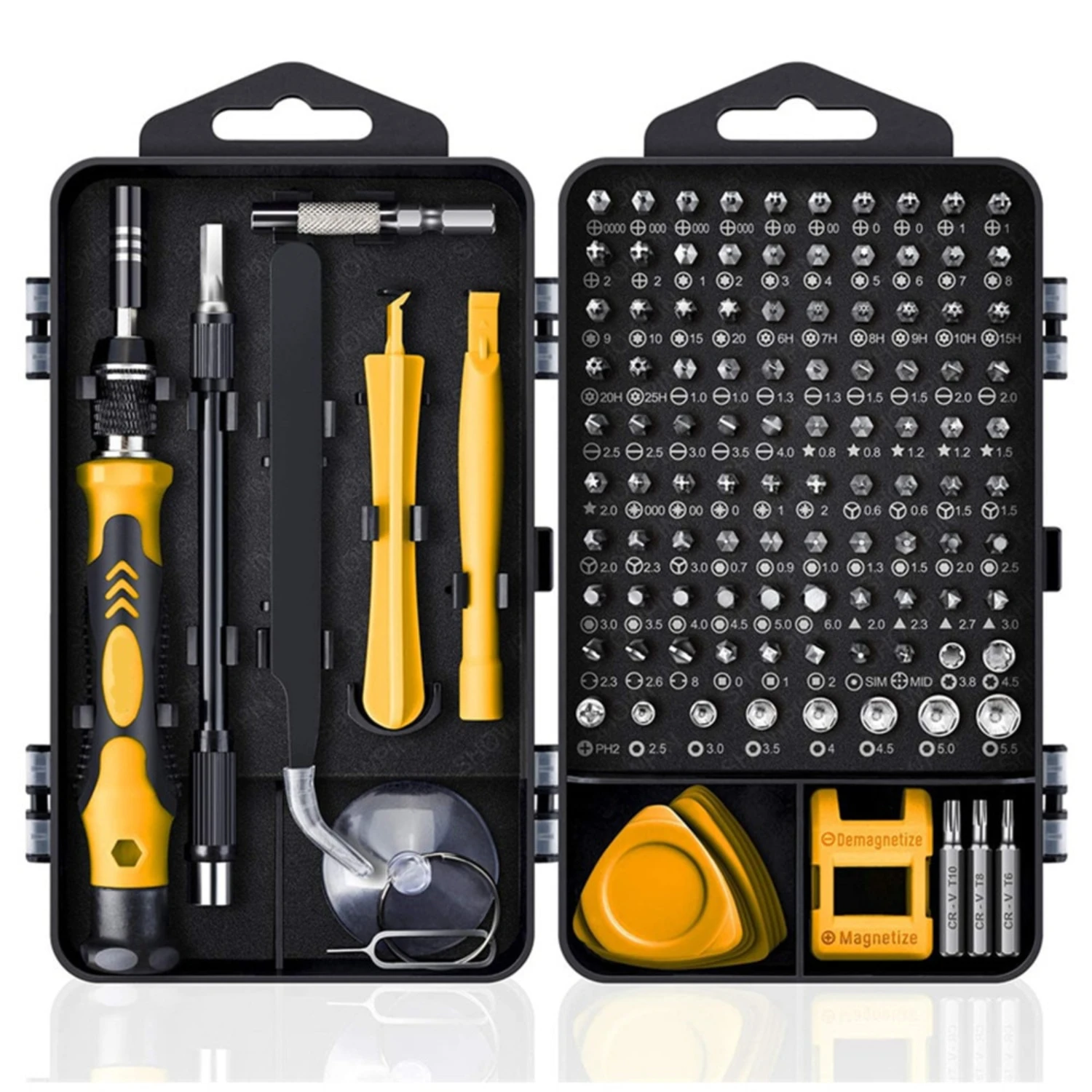 High-Quality Comprehensive Small Precision Professional 115-Piece Computer Repair Kit - Durable Case Work and Techni