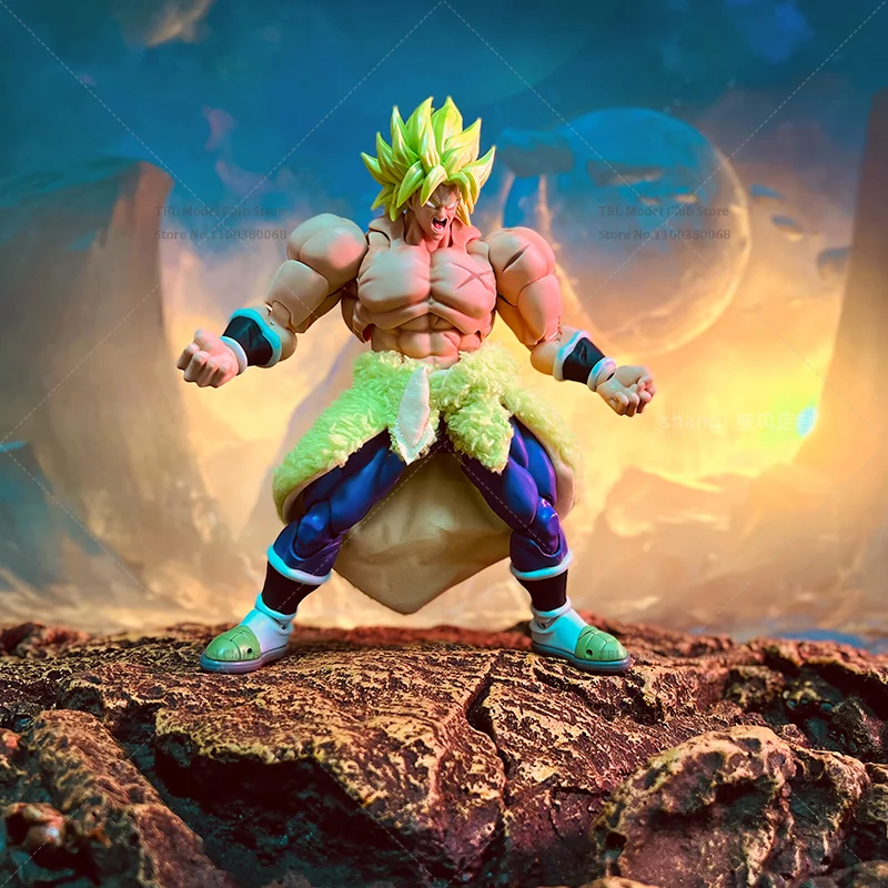 Фото В наличии 1/12 масштабная мужская одежда Hemline Dragon Ball Super Saiyan Broly японское аниме для SHF 6-дюймовая экшн-фигурка солдата №5