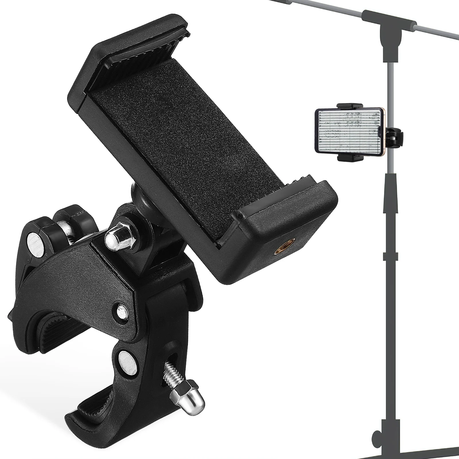 

Microphone Cellphone Holder Clamp Stand Mounting Clip Abs Plastic Instrument Guitar Head
