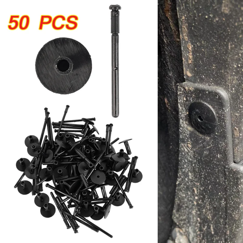 

50 шт., автомобильные пластиковые заклепки для крепления брызг