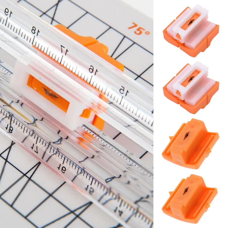 Triple Track Paper Trimmer Blades Mini Paper Cutter Photo Paper Cutter Guillotine Card Trimmer Ruler Home Office Art Knife