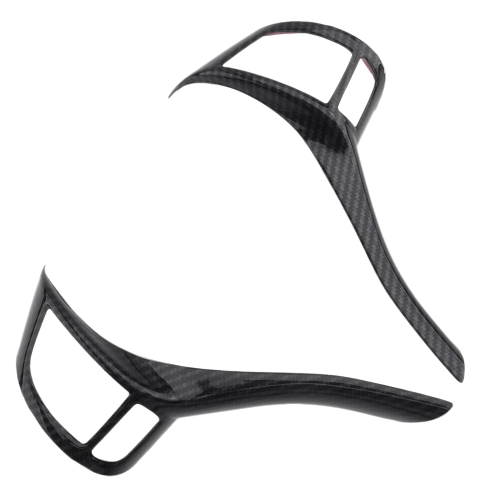 

2X for Nissan Qashqai J11 X-Trail Teana Altima 2013-2018 Carbon Fiber Steering Wheel Switch Button Cap Cover Strip Trim
