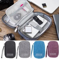 1pc cable gadget organizer earphones storage bag portable electronic accessories case cord charger hard drive usb sd card pouch