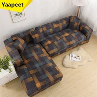 1 2 3 4 seater l shaped sofa covers elastic printed sofa slipcover for living room couch cover cat pet sofa mat furniture cover