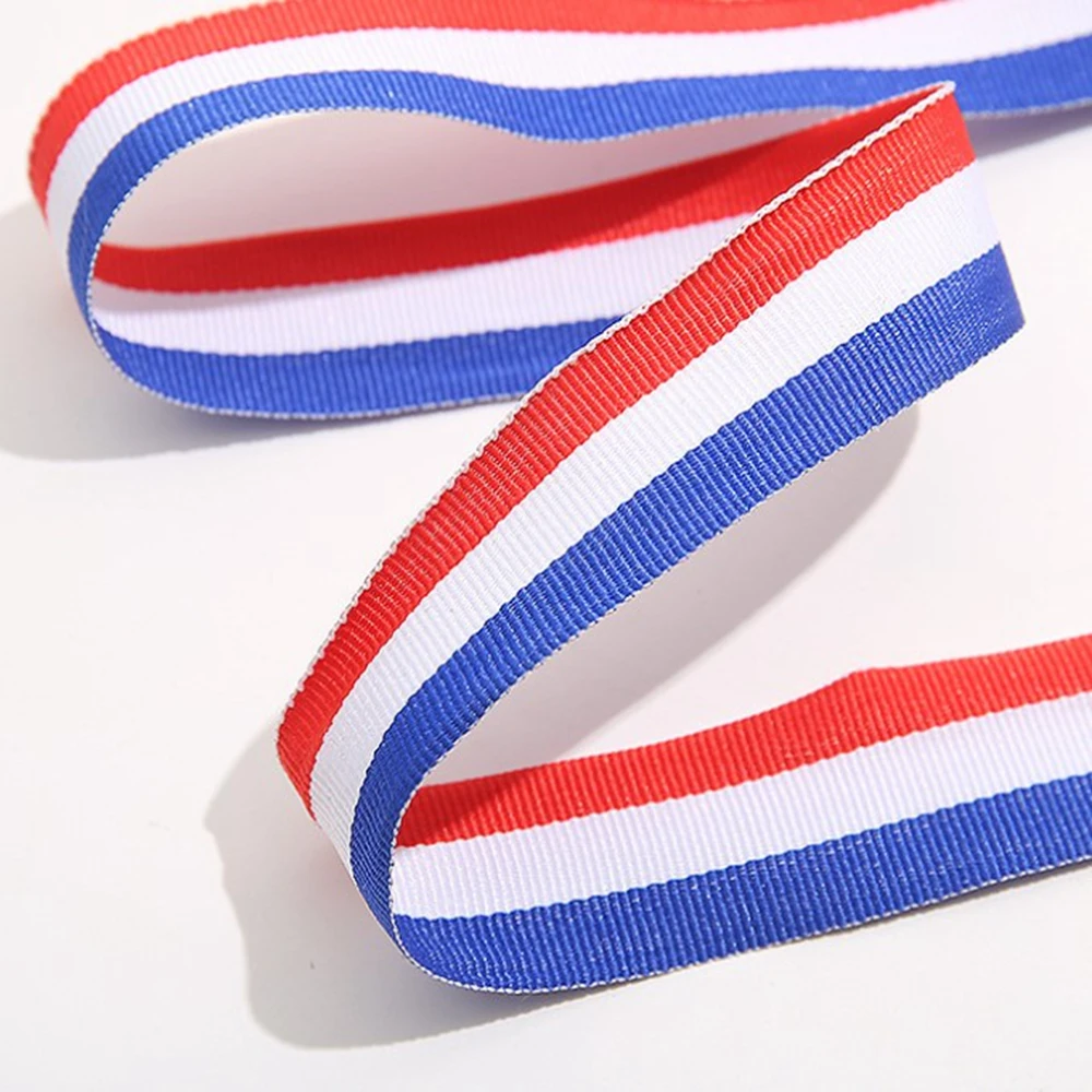 

25-20-15mm Polyester 10 yard Flag Grosgrain Ribbon Decorative for Mexico Bracelet Hair Bow Butterfly 5 Color