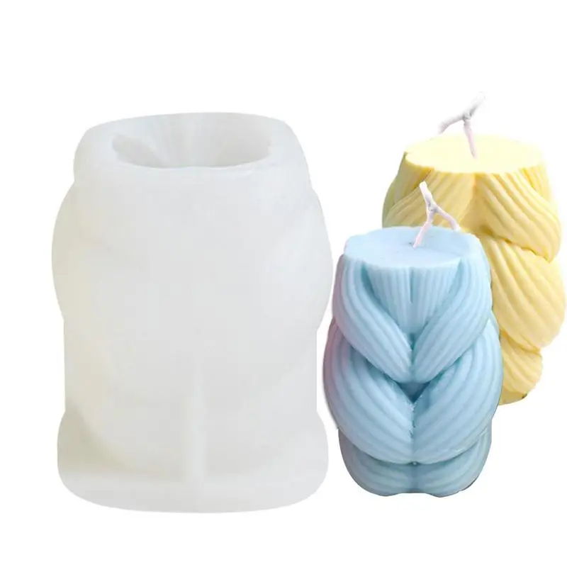 

Форма в эстетике для свечей, волнистая крученая форма ручной работы для столовых свечей, сделай сам, ремесло, форма ручной работы для ароматерапии, изготовления свечей, воска