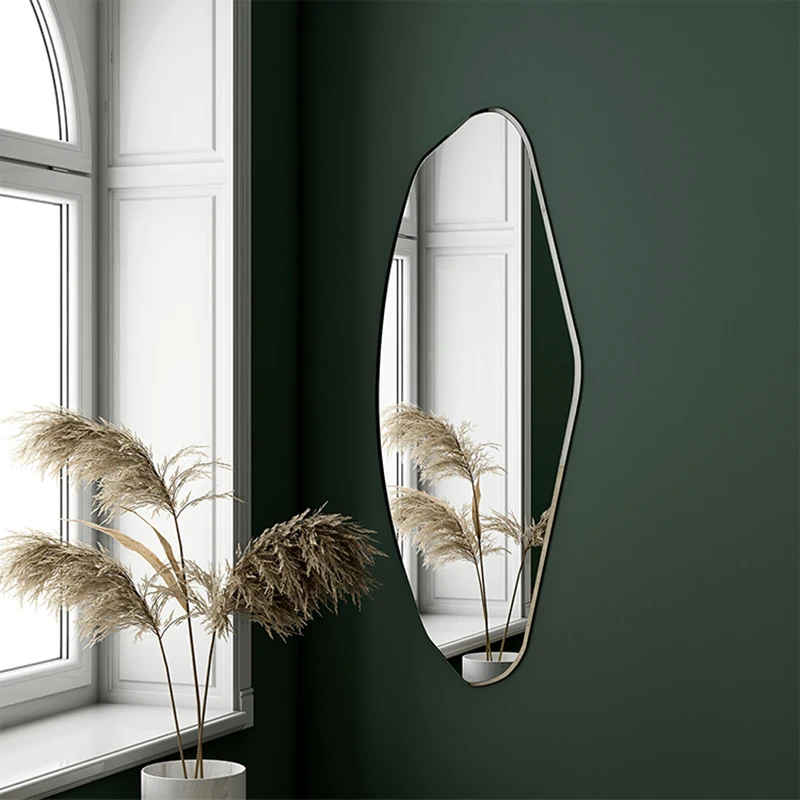 

Full Length Hallway Mirror Hairdressing Aesthetic creative Design Wall Mirror Irregular big nordic Espejo Pared Room Decoration