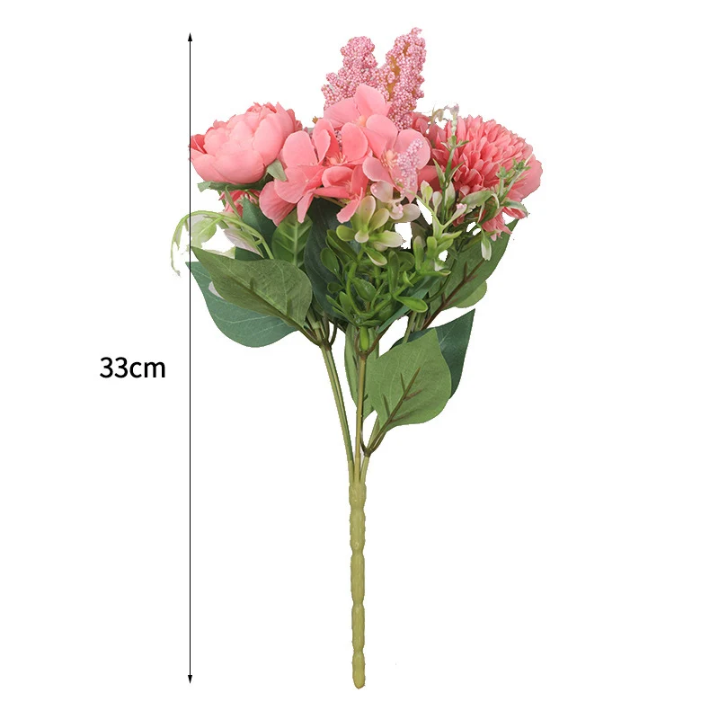 1 букет искусственных шелковых роз цветок невесты искусственный Одуванчик