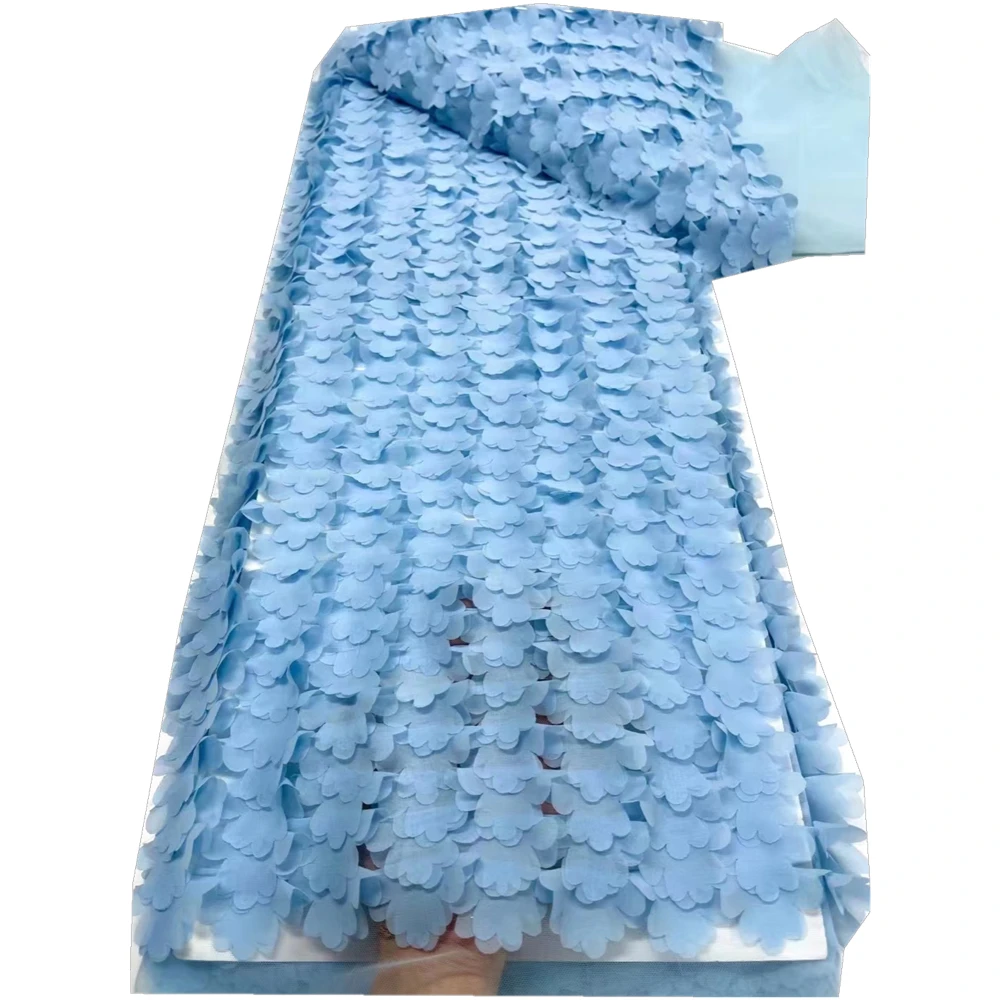 

Beauty Flowers Wedding Dresses 5 yds Sewing Africa Women Tulle Laces 2022 High Quality Nice Skin Friendly Net Tissue Tulle Laces