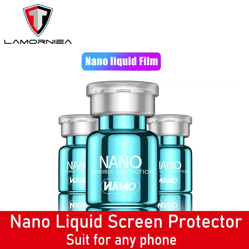 2 PCS Bottle Nano Liquid Screen Protector for iPhone 11 Pro XS MAX 7 8 6 Plus Universal Anti-scratch Curved Glass Protector Film