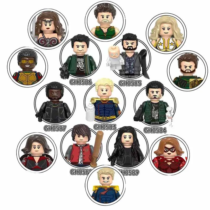 Мини-фигурка Mulaney Brick Candy Homelander Starlight Queen Maeve Ryan пластиковые сувениры для вечеринок