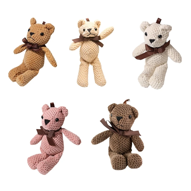 

Cute Bear Plush Toys Keychain Soft Stuffed Animals Dolls Toy for Kids Children Baby Girls Christmas Gifts Pendant Decor