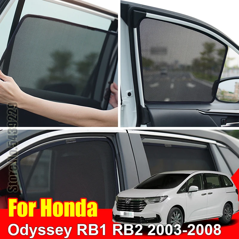 

Для Honda Odyssey RB1 RB2 2003-2008 магнитный автомобильный солнцезащитный экран пользовательская сетчатая рамка занавеска
