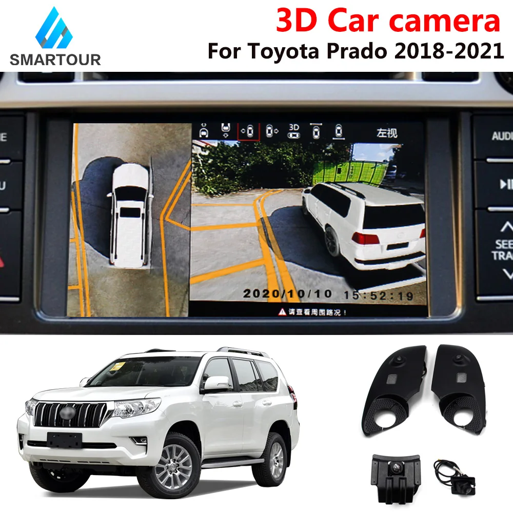 

Smartour 360 Degree Bird View System Surround View System Special For TOYOTA PRADO 2014-2021 Car DVR Recording