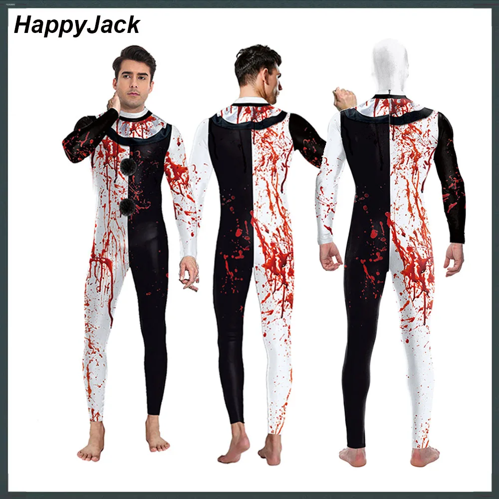 Арт-клоун карнавальный костюм ужасный комбинезон маска на Хэллоуин карнавал
