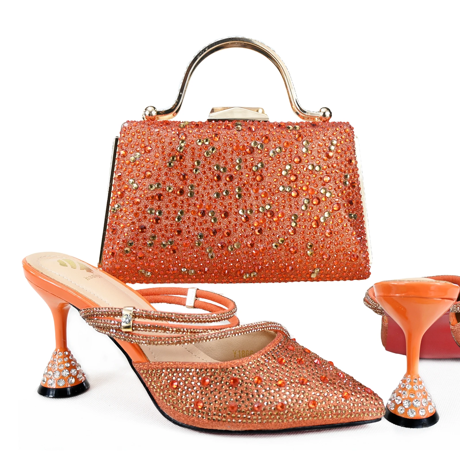 Doershow Italian Shoe and Bag Set New 2024 Women Shoes In Italy skyblue with Matching HGH1-16