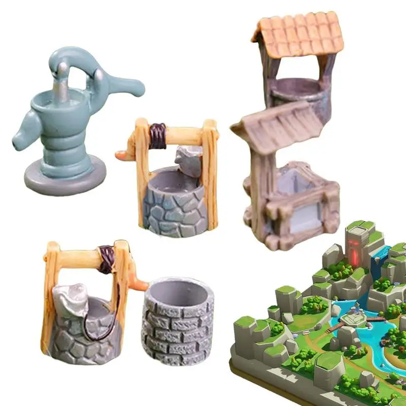 

Miniature Wishing Well Miniature Garden Well Figurines Mini Lighthouse Water Wells Figurines Yard Garden Decor For Outside