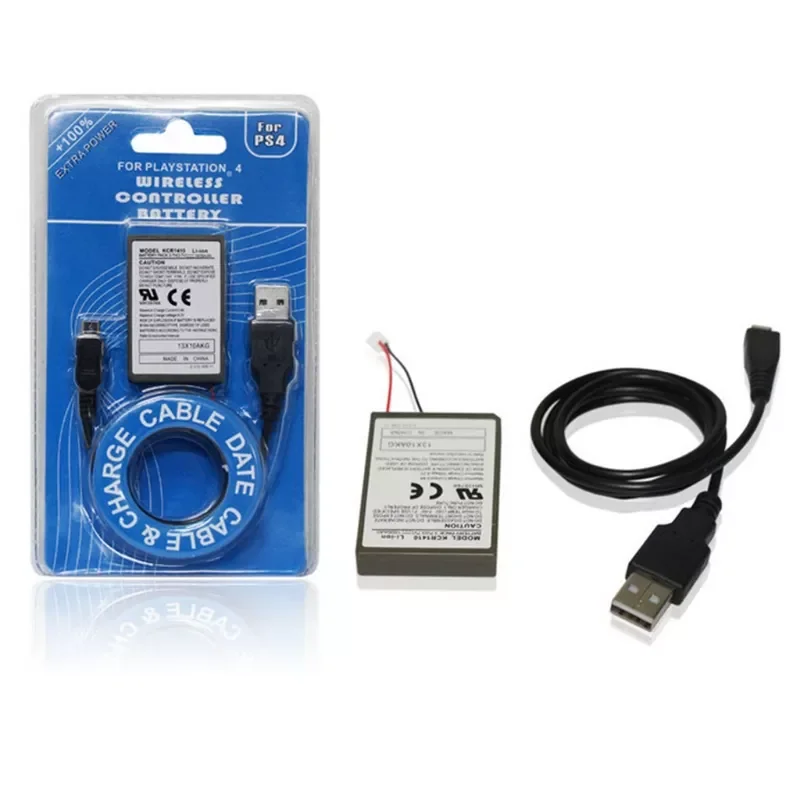 

NEW2023 Rechargeable Li-ion Battery + USB Cable for PS4