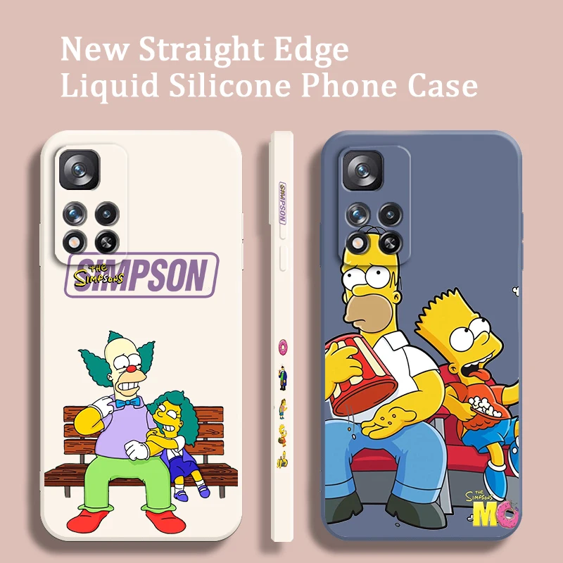 

The Simpsons Homer J Liquid Left Rope Phone Case For Xiaomi Redmi Note 12 11 11T 10 10S 9 9S 9T 8 8T Pro 4G 5G Cover