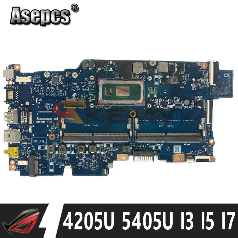 430 G6 DA0X8IMB8E0 материнская плата для HP probook 440 ноутбука с 4205U 5405U I3 I5 I7 процессор 8-го