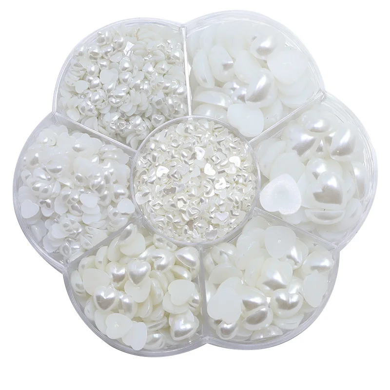 Искусственные жемчужные бусины из АБС-пластика 3000 шт. (3-12 мм) |