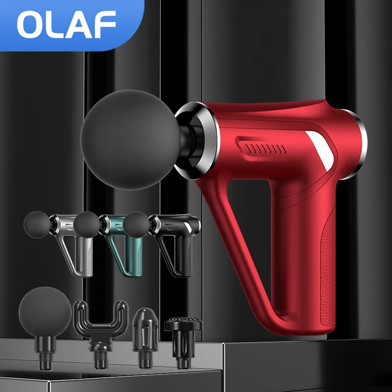 

OLAF Mini Fascia Gun Portable Massage Gun Muscle Relax Body Deep Tissue Muscle Relaxation Pain Relief Fitness Electric Massager