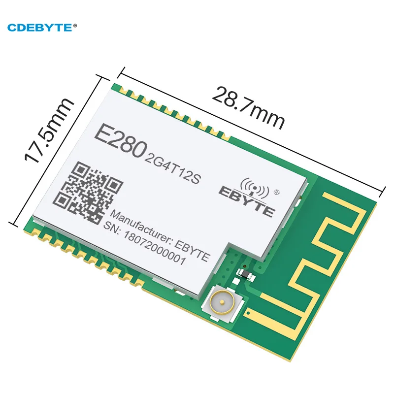 SX1280 LoRa Transceiver Wireless Ranging UART 2.4GHz Serial Module 12dBm 3km E280-2G4T12S RF Receiver Spread Spectrum IoT