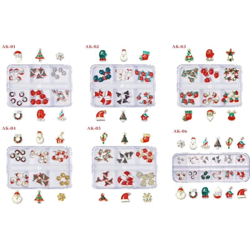 

Christmas Series Nail Art Charms DIY Nail Art Rhinestones Supplies Decorations