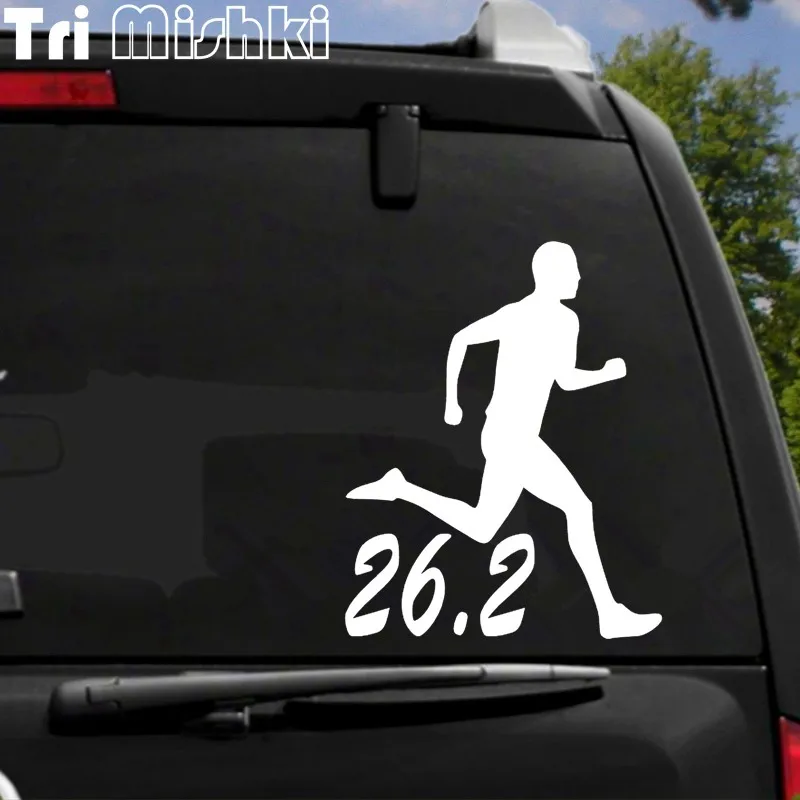 Три мишки H1562 26 2 миль марафон бегун Автомобильная Наклейка Виниловые наклейки на