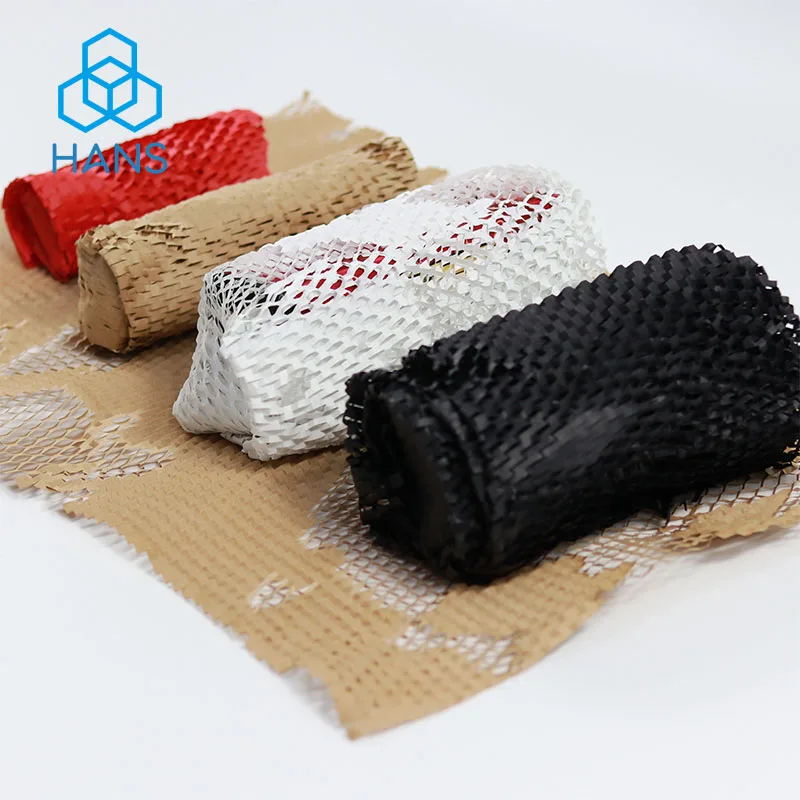 Honeycomb Cushioning Protective Bag Brown/Black/White/Red 10m Biodegradable Gift Wrap Prevent Mutual Damage Honeycomb Roll