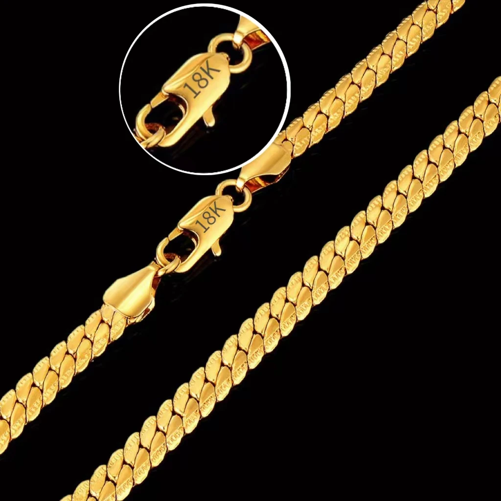 

S925 Sterling Silver 6mm Full Sideways Necklace 8/18/20/24 Inch Chain For Woman Men Fashion Wedding Engagement Jewelry