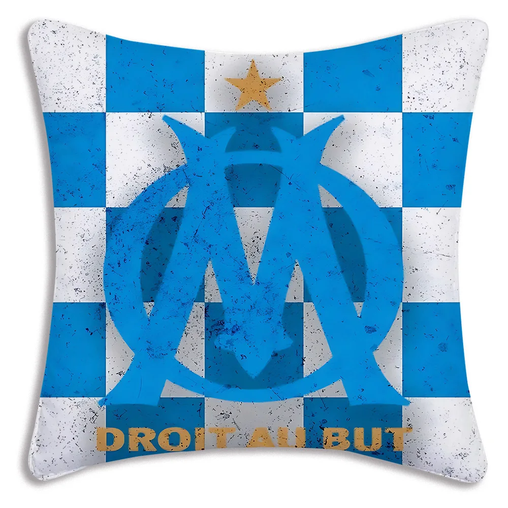 Pillow Covers M-Marseille OmS Cartoon Sofa Decorative Home Double-sided Printing Short Plush Cute Cushion Cover
