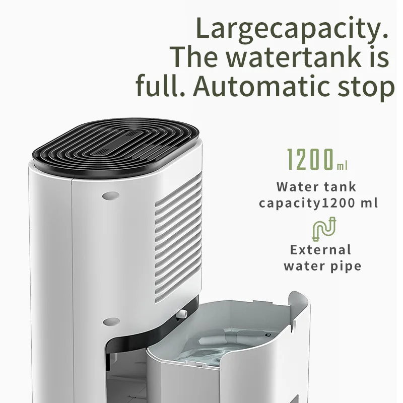 

New 1200ml Small Semiconductor Dehumidifier Household Moisture-Proof Electronic Dehumidifier