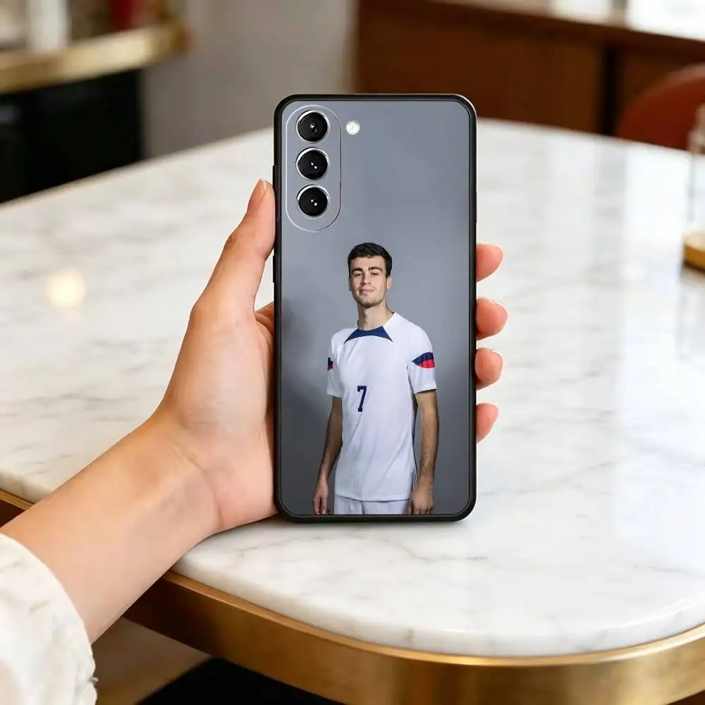 Фото Чехол для телефона с изображением футболиста Джованни Р-Рейны для Samsung Galaxy A73, A72, A71, A70, A53, A52, A51 и других моделей, мягкий черный чехол №2