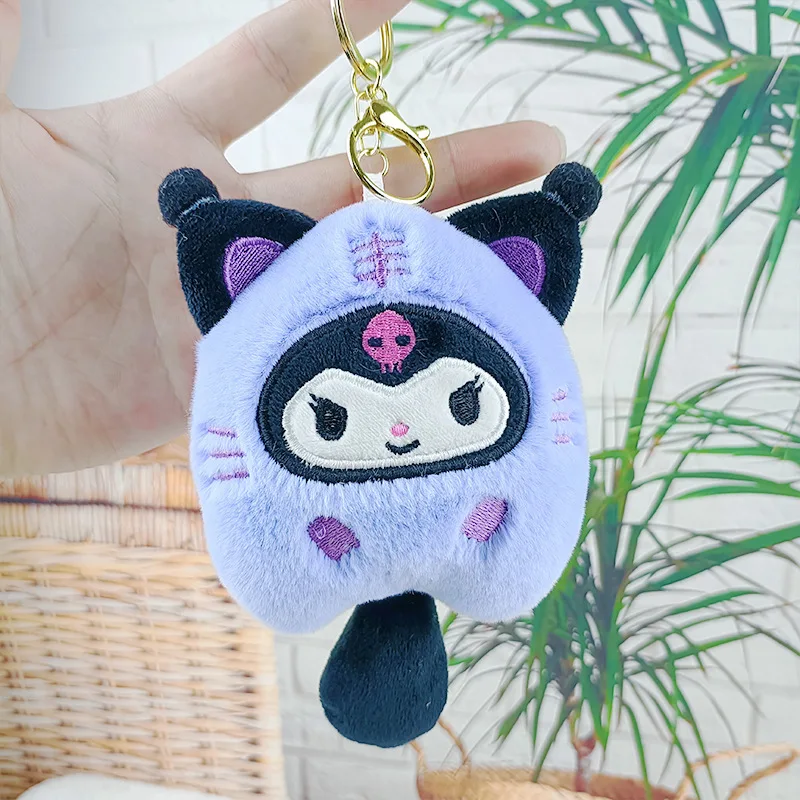 MINISO плюшевая кукла Sanrio брелок Kuromi с большими ушками собака автомобильный Katie Cat