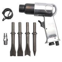 ecotsondeco 150mm and 190mm super duty air impact hammer kit with built in air regulator and 4 piece chisel set