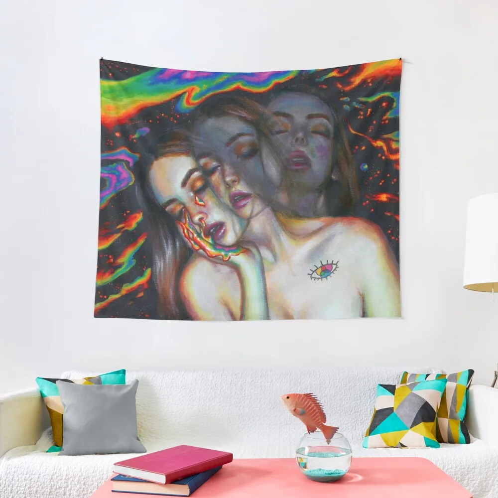 

Детский настенный гобелен, настенный подвесной хиппи гобелены, декоративный ковер для гостиной