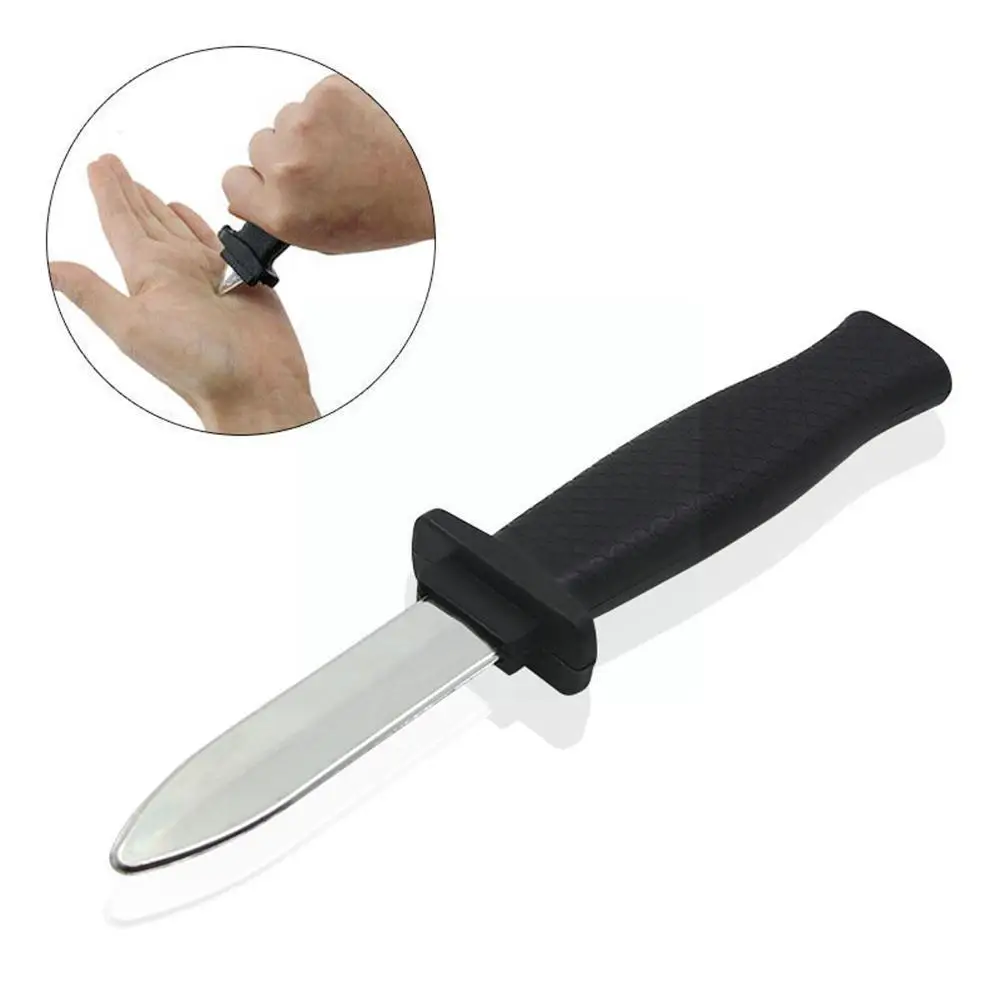 

Выдвижной нож для трюков, пластиковое лезвие, реквизит для Хэллоуина, игрушки для трюков, выдвижной резак, Волшебная страшная игрушка, искус...