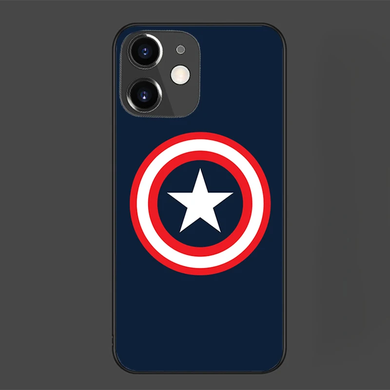 Captain America phone cover For IPhone 11 7 8P X XR XS MAX 11 12pro 13 pro max 13 promax 2022 Cartoon Cute Soft Shell Phone Case