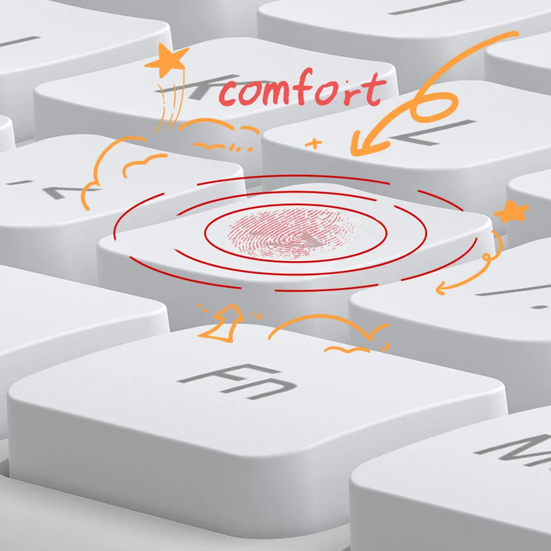 MIIIW Беспроводная расческа для клавиатуры и мыши Queit Gen 3 механическое ощущение 104