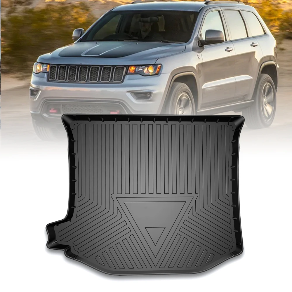 TPE Car Trunk Mat For Jeep Grand Cherokee 2011-2021 Waterproof Protective Liner Trunk Pad Tray Rubber Mat