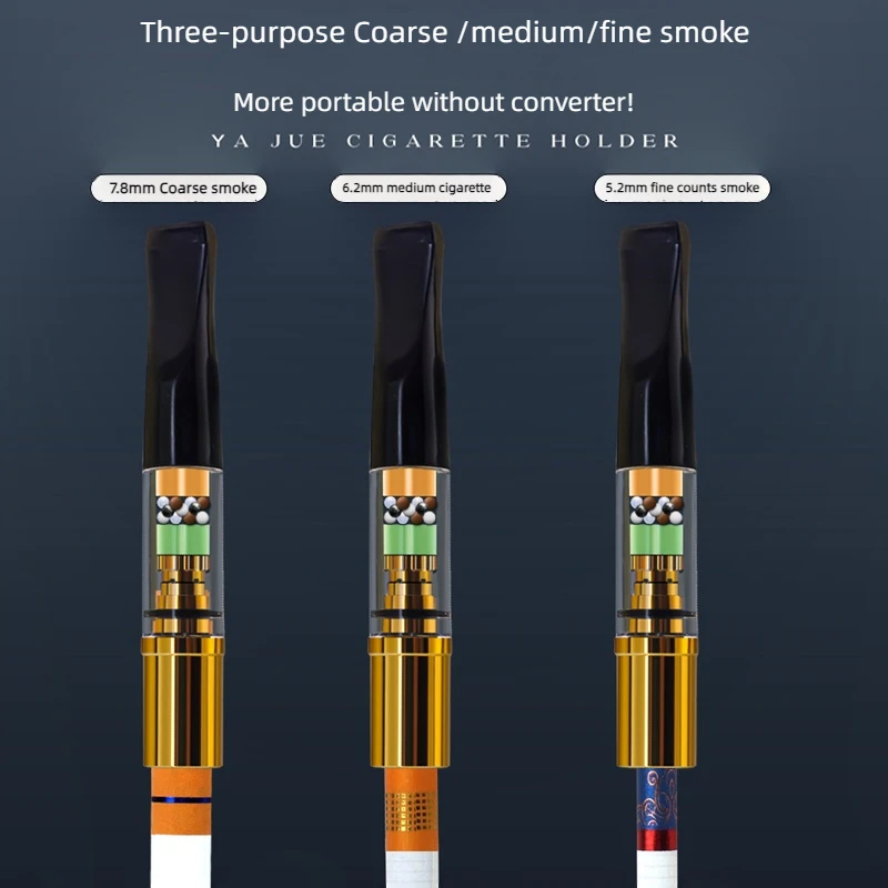 5 sztuk/pudło Nowy wysokiej klasy uchwyt na papierosy z filtrem trzech zastosowania potężne wielokrotne filtry akcesoria do papierosów prezent