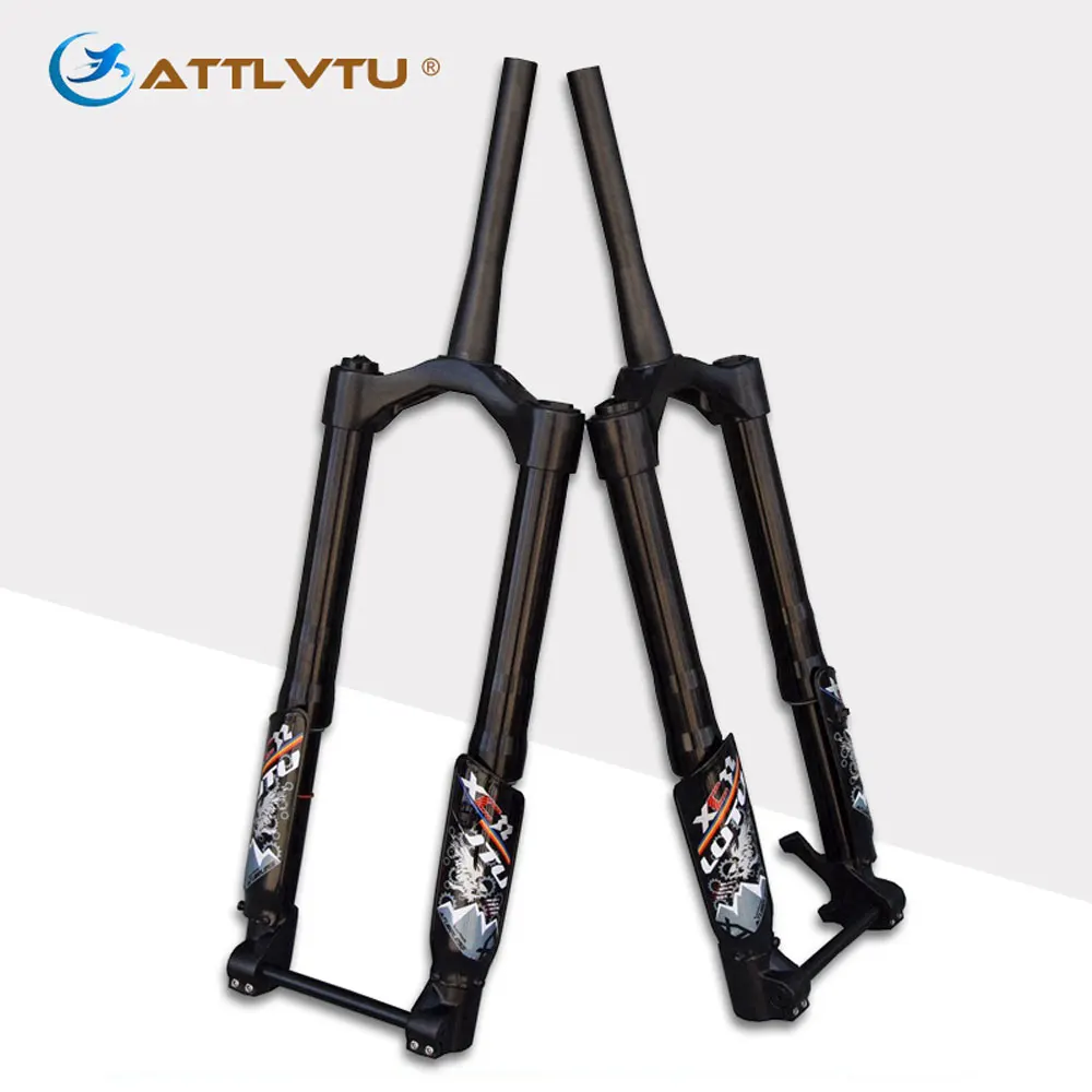 Купи 26" Snowmobile Fork Beach Bike Suspension Air Fork 15*150MM Thru-axle Inverted Fork Supporting 4.8 Fat Tyres за 15,365 рублей в магазине AliExpress