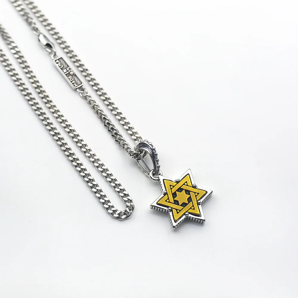 

Six Star Star Pendant Necklace for men and women