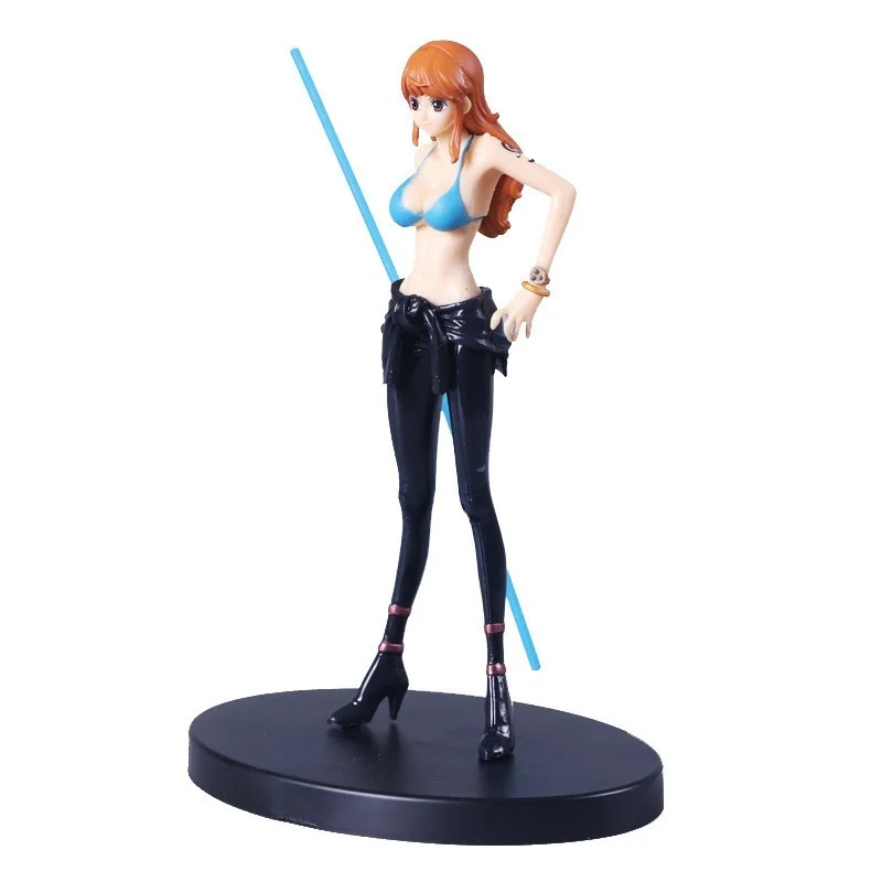 

Anime One Piece Film Gold Vol.2 Nami black pants Ver.PVC Action Figure Manga Statue Collectible Sexy Girls Model Toys Doll Gifts