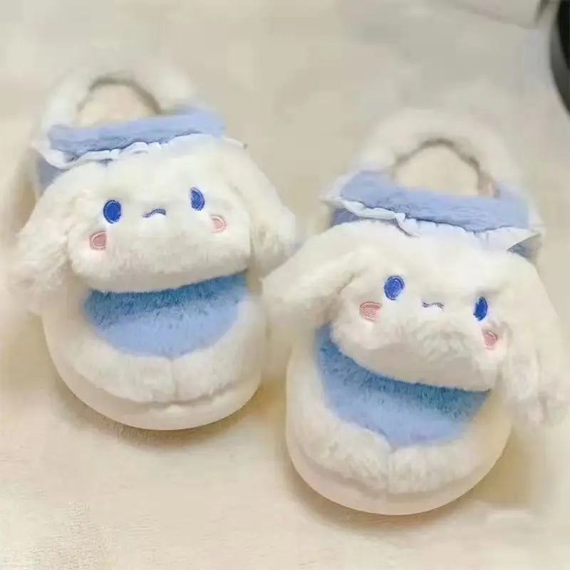 

Sanrio cinnamon roll kawaii winter cotton slippers cute female student cute home thickened warm plush cotton slippers wholesale