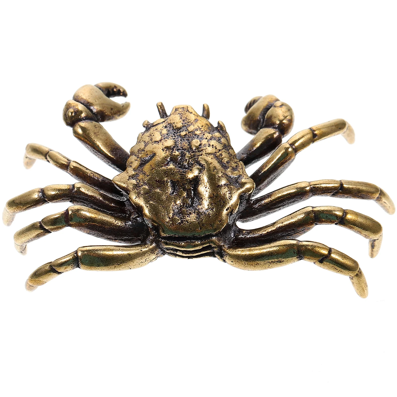 Аксессуары Латунный Краб Винтаж Декор Статуэтка Орнамент Скульптура Настольная