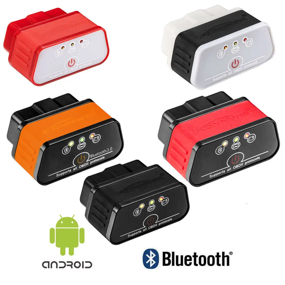

Автомобильный диагностический сканер KONNWEI KW903 ELM327 OBD2, Bluetooth, для Android 2017
